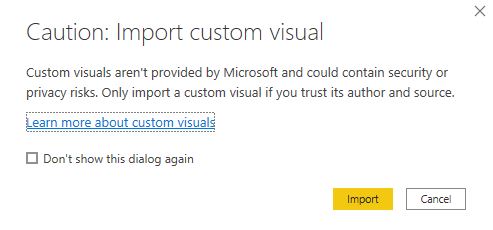caution import custom visual